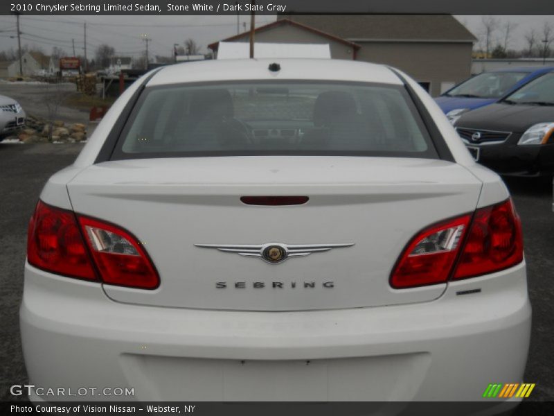 Stone White / Dark Slate Gray 2010 Chrysler Sebring Limited Sedan