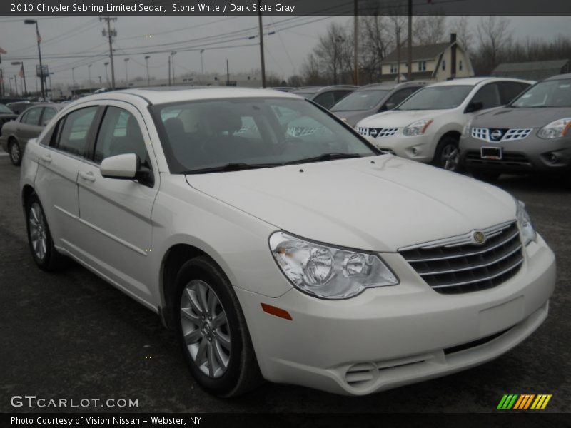 Stone White / Dark Slate Gray 2010 Chrysler Sebring Limited Sedan