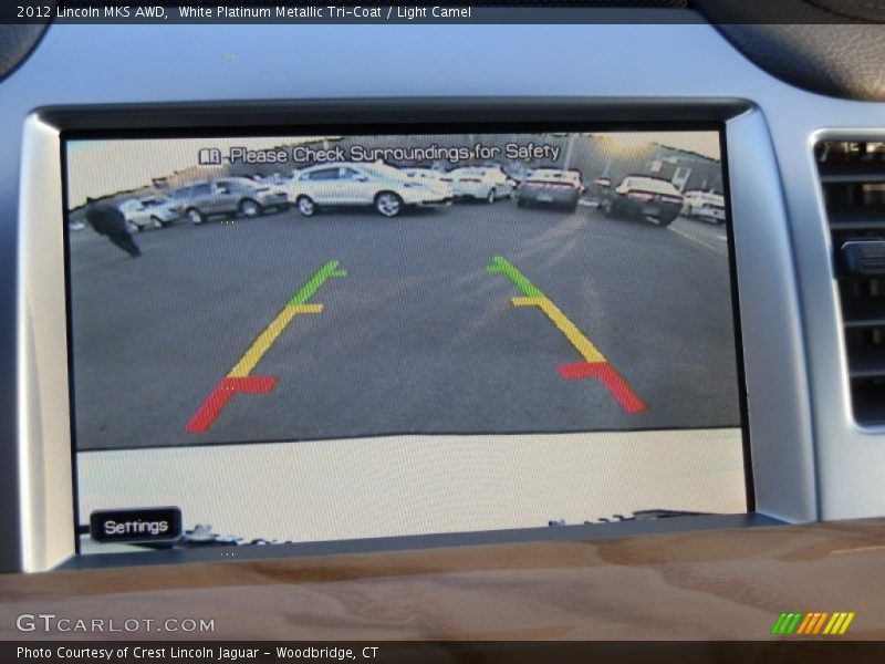 White Platinum Metallic Tri-Coat / Light Camel 2012 Lincoln MKS AWD