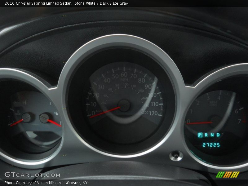 Stone White / Dark Slate Gray 2010 Chrysler Sebring Limited Sedan