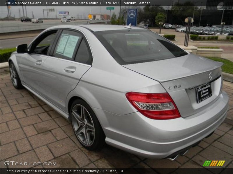 Iridium Silver Metallic / Black AMG Premium Leather 2009 Mercedes-Benz C 63 AMG