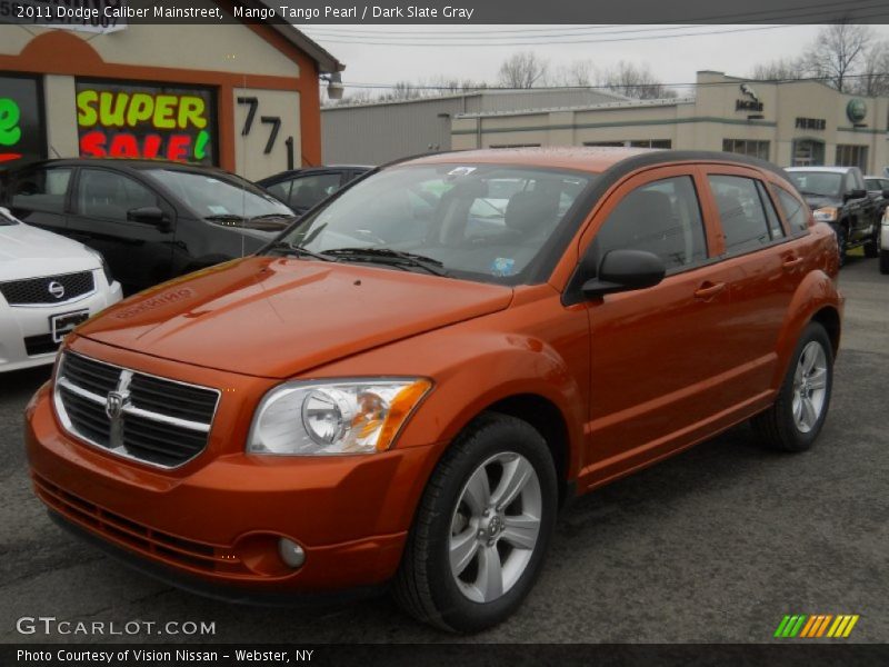 Mango Tango Pearl / Dark Slate Gray 2011 Dodge Caliber Mainstreet