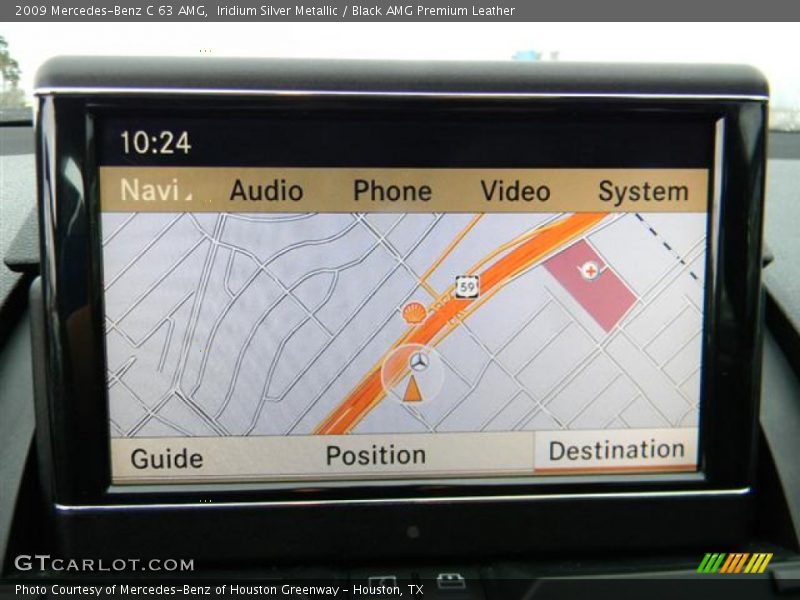 Navigation of 2009 C 63 AMG