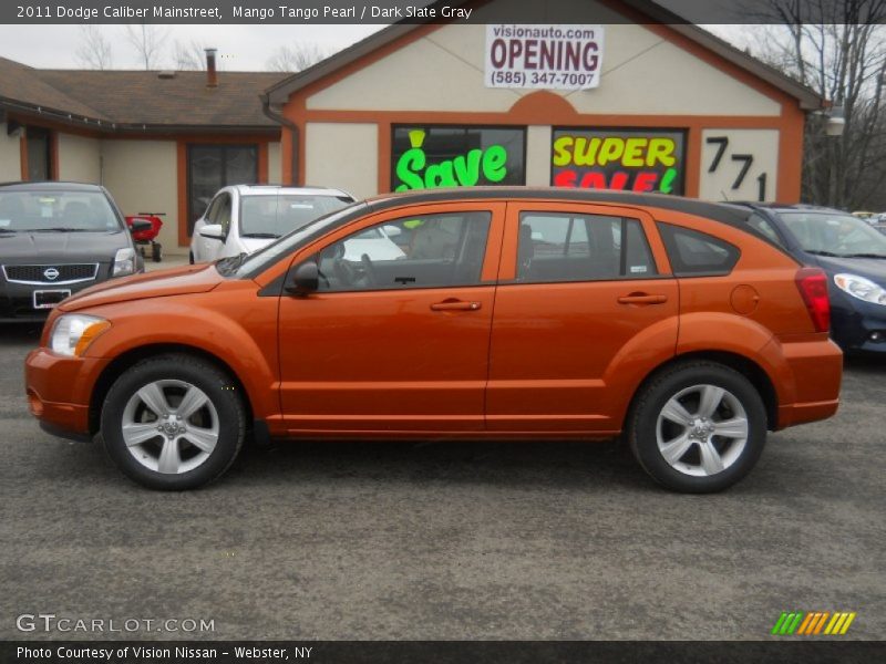 Mango Tango Pearl / Dark Slate Gray 2011 Dodge Caliber Mainstreet