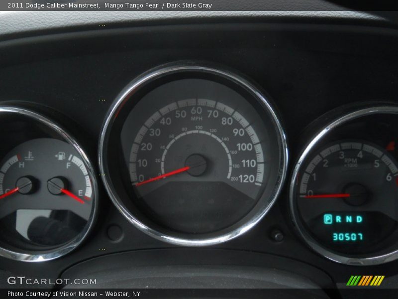 Mango Tango Pearl / Dark Slate Gray 2011 Dodge Caliber Mainstreet