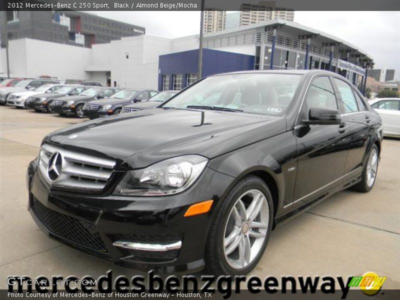 Black / Almond Beige/Mocha 2012 Mercedes-Benz C 250 Sport