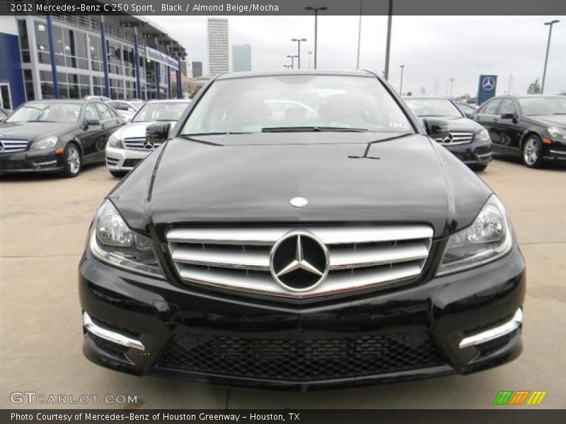 Black / Almond Beige/Mocha 2012 Mercedes-Benz C 250 Sport