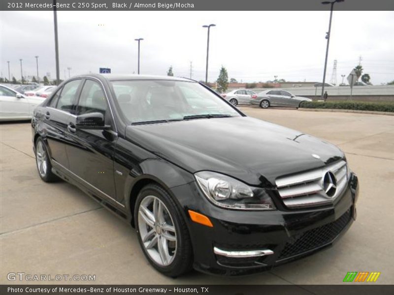 Black / Almond Beige/Mocha 2012 Mercedes-Benz C 250 Sport