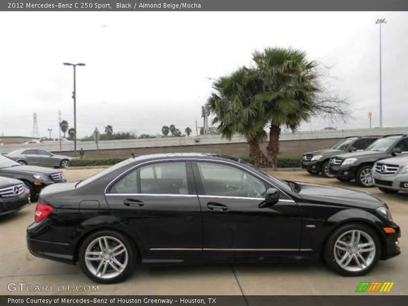 Black / Almond Beige/Mocha 2012 Mercedes-Benz C 250 Sport