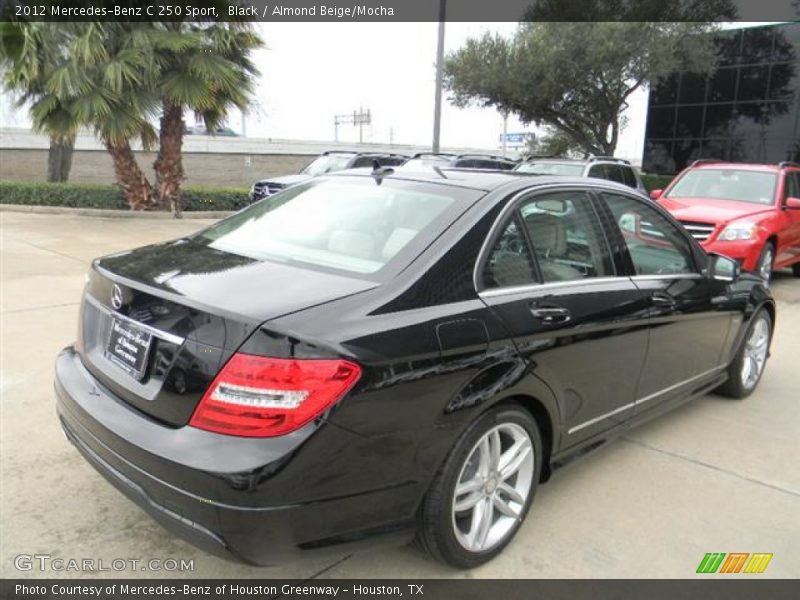 Black / Almond Beige/Mocha 2012 Mercedes-Benz C 250 Sport