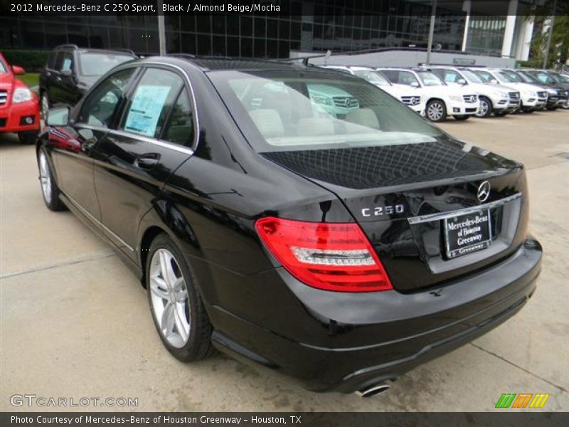Black / Almond Beige/Mocha 2012 Mercedes-Benz C 250 Sport
