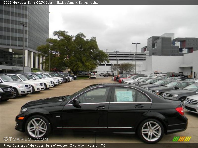 Black / Almond Beige/Mocha 2012 Mercedes-Benz C 250 Sport