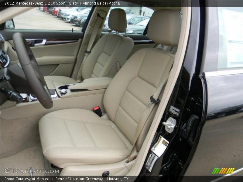 Black / Almond Beige/Mocha 2012 Mercedes-Benz C 250 Sport