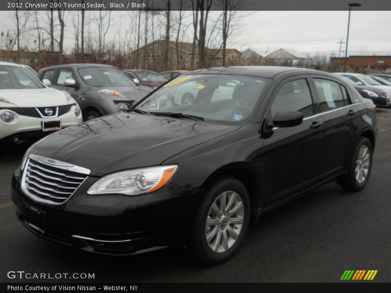 Black / Black 2012 Chrysler 200 Touring Sedan