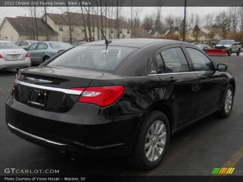 Black / Black 2012 Chrysler 200 Touring Sedan