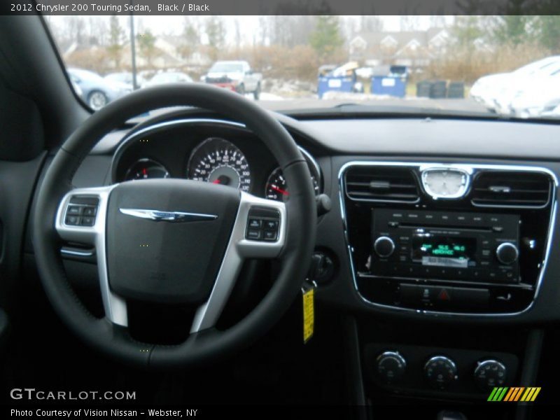 Black / Black 2012 Chrysler 200 Touring Sedan