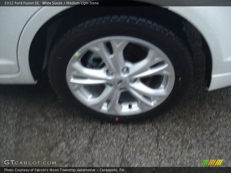 White Suede / Medium Light Stone 2012 Ford Fusion SE