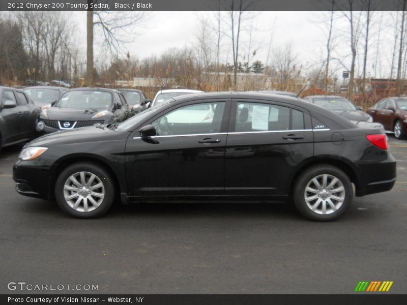 Black / Black 2012 Chrysler 200 Touring Sedan