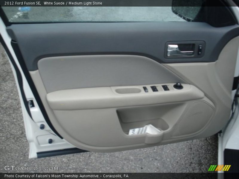 White Suede / Medium Light Stone 2012 Ford Fusion SE
