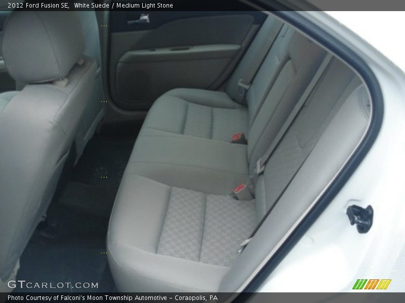White Suede / Medium Light Stone 2012 Ford Fusion SE