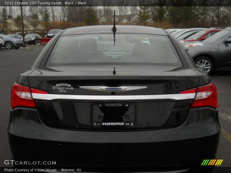 Black / Black 2012 Chrysler 200 Touring Sedan