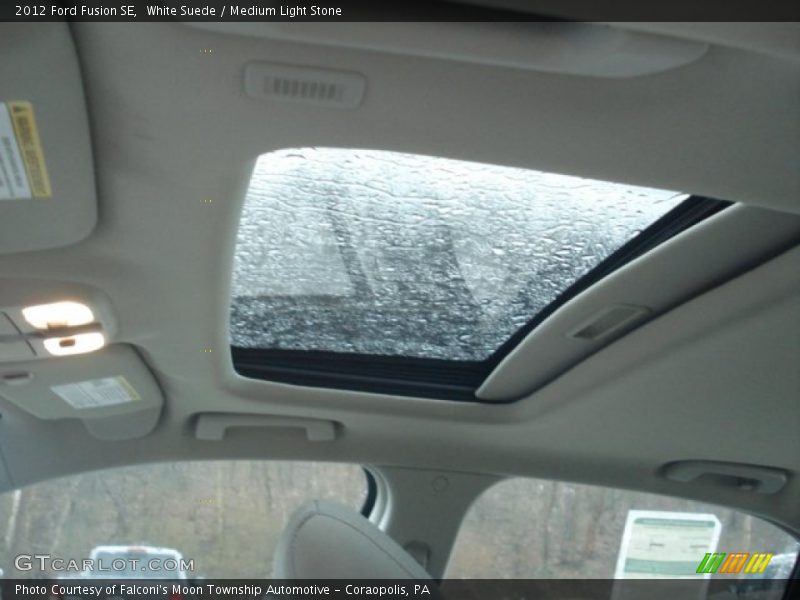 White Suede / Medium Light Stone 2012 Ford Fusion SE