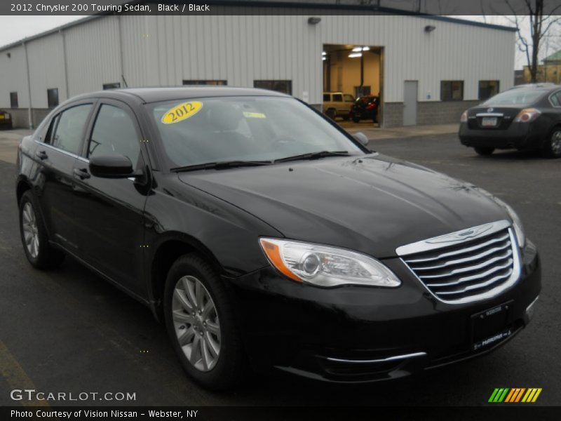Black / Black 2012 Chrysler 200 Touring Sedan