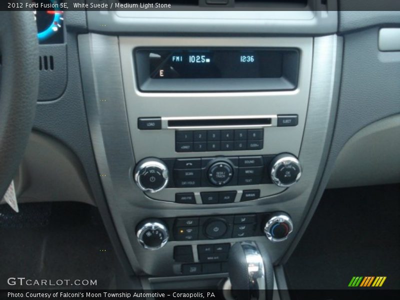 White Suede / Medium Light Stone 2012 Ford Fusion SE