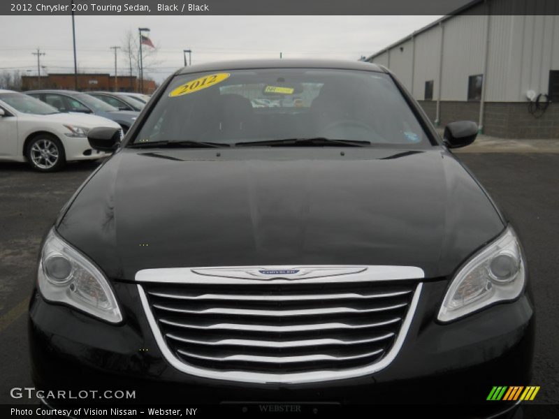 Black / Black 2012 Chrysler 200 Touring Sedan