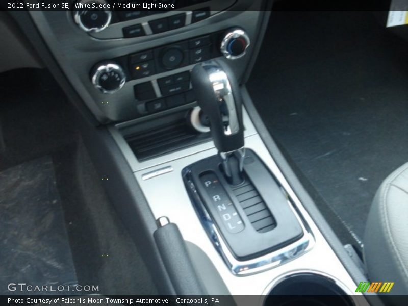 White Suede / Medium Light Stone 2012 Ford Fusion SE