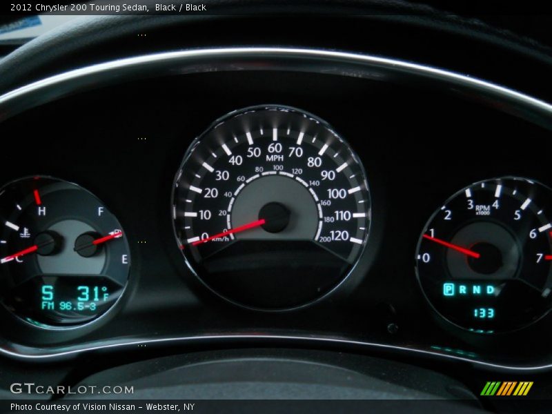 Black / Black 2012 Chrysler 200 Touring Sedan
