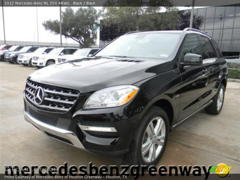 Black / Black 2012 Mercedes-Benz ML 350 4Matic