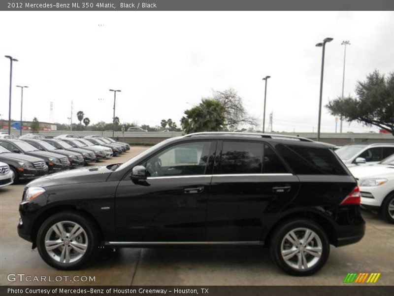 Black / Black 2012 Mercedes-Benz ML 350 4Matic