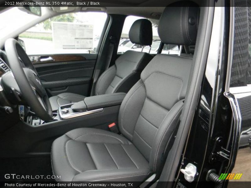 Front Seat of 2012 ML 350 4Matic