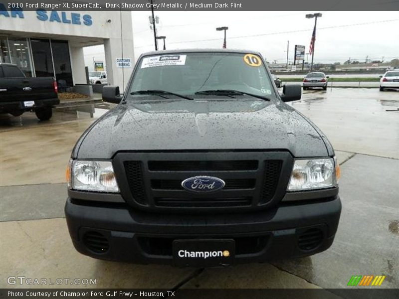 Dark Shadow Grey Metallic / Medium Dark Flint 2010 Ford Ranger XL SuperCab