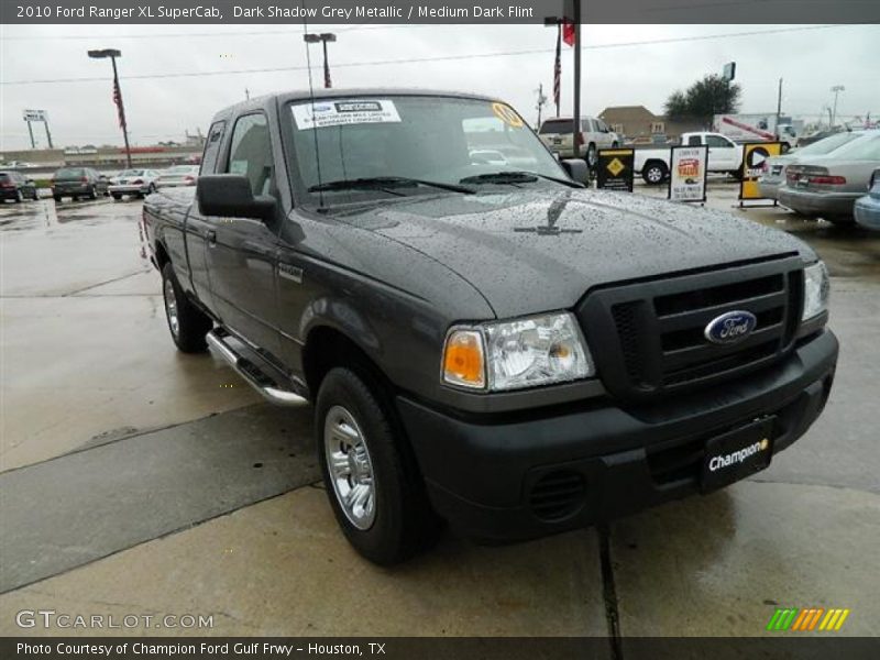 Dark Shadow Grey Metallic / Medium Dark Flint 2010 Ford Ranger XL SuperCab