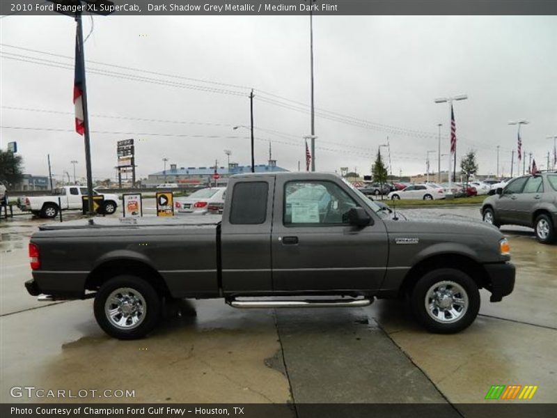 Dark Shadow Grey Metallic / Medium Dark Flint 2010 Ford Ranger XL SuperCab