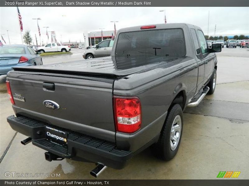 Dark Shadow Grey Metallic / Medium Dark Flint 2010 Ford Ranger XL SuperCab