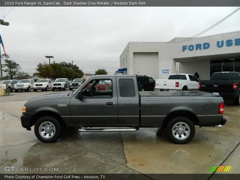 Dark Shadow Grey Metallic / Medium Dark Flint 2010 Ford Ranger XL SuperCab
