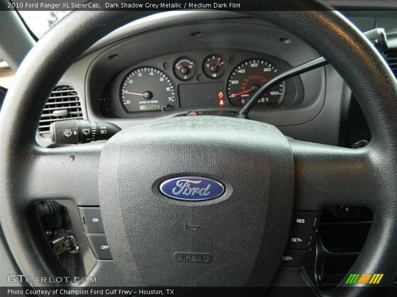 Dark Shadow Grey Metallic / Medium Dark Flint 2010 Ford Ranger XL SuperCab
