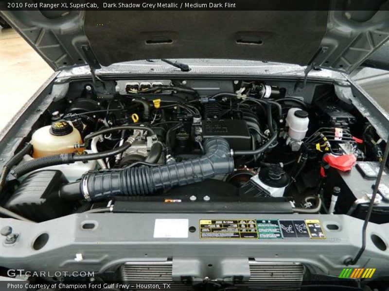 Dark Shadow Grey Metallic / Medium Dark Flint 2010 Ford Ranger XL SuperCab