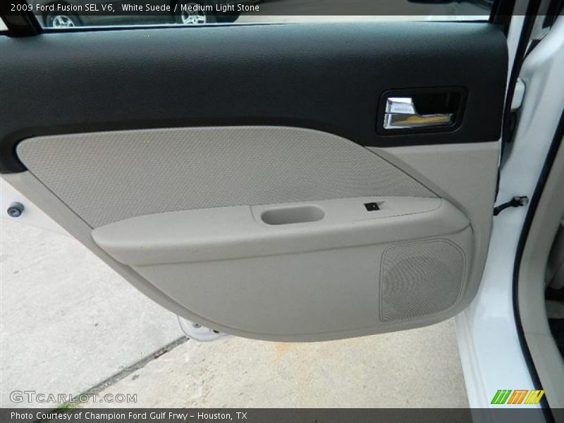 White Suede / Medium Light Stone 2009 Ford Fusion SEL V6