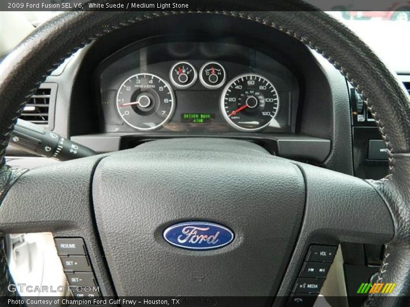 White Suede / Medium Light Stone 2009 Ford Fusion SEL V6