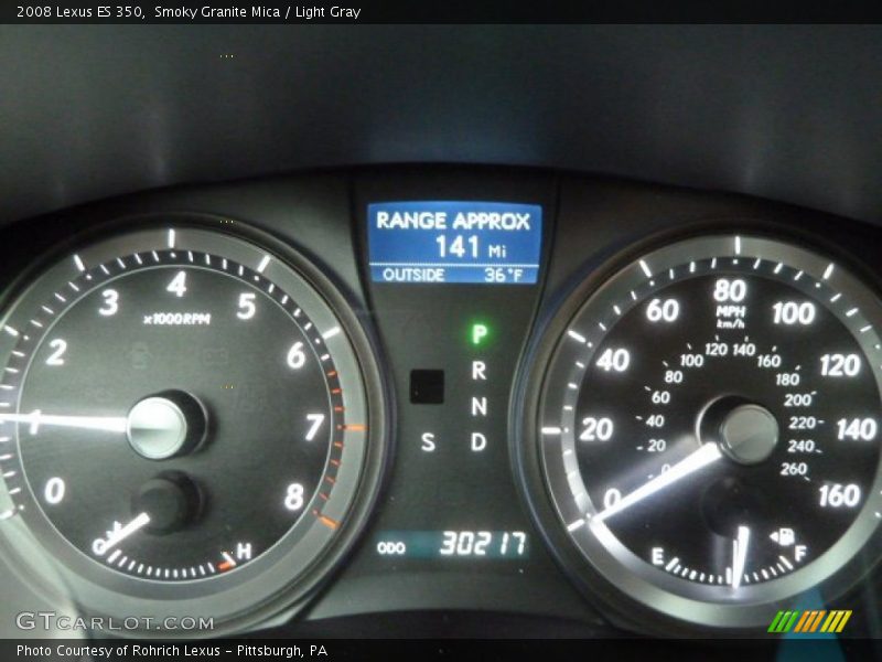 Smoky Granite Mica / Light Gray 2008 Lexus ES 350