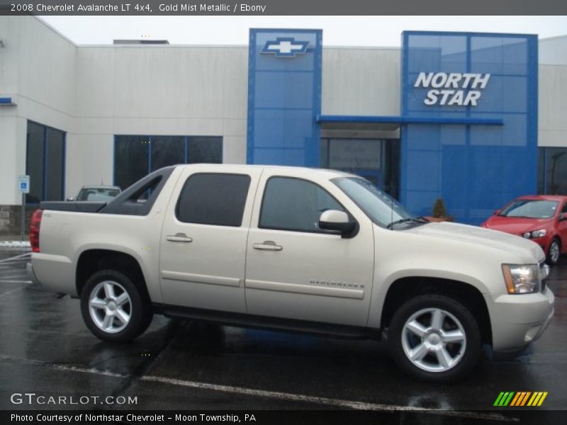 Gold Mist Metallic / Ebony 2008 Chevrolet Avalanche LT 4x4