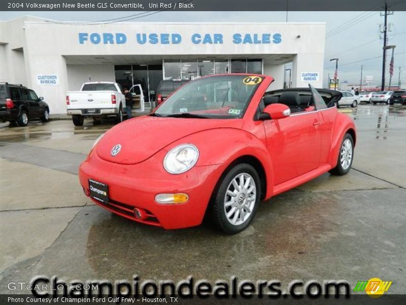Uni Red / Black 2004 Volkswagen New Beetle GLS Convertible