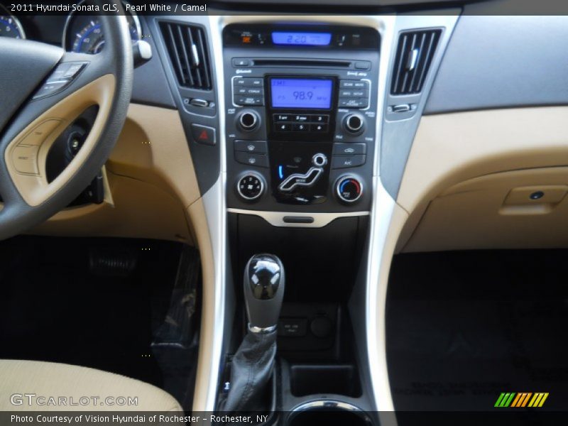 Pearl White / Camel 2011 Hyundai Sonata GLS