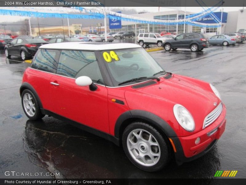 Chili Red / Panther Black 2004 Mini Cooper Hardtop