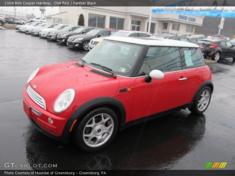 Chili Red / Panther Black 2004 Mini Cooper Hardtop
