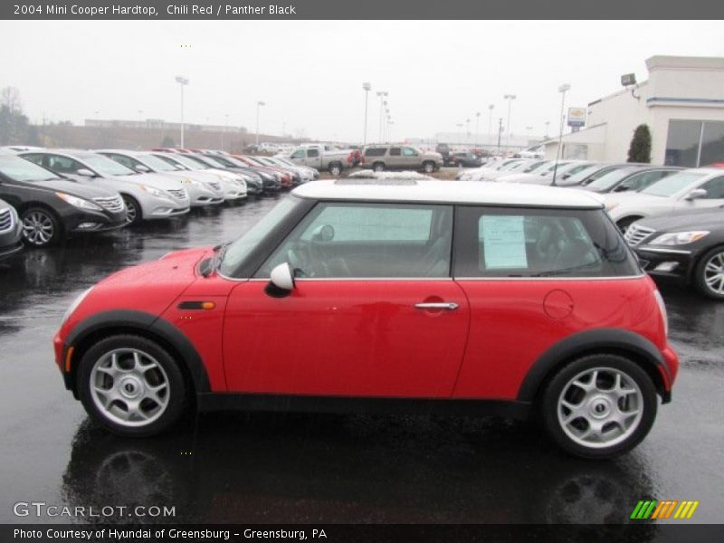 Chili Red / Panther Black 2004 Mini Cooper Hardtop